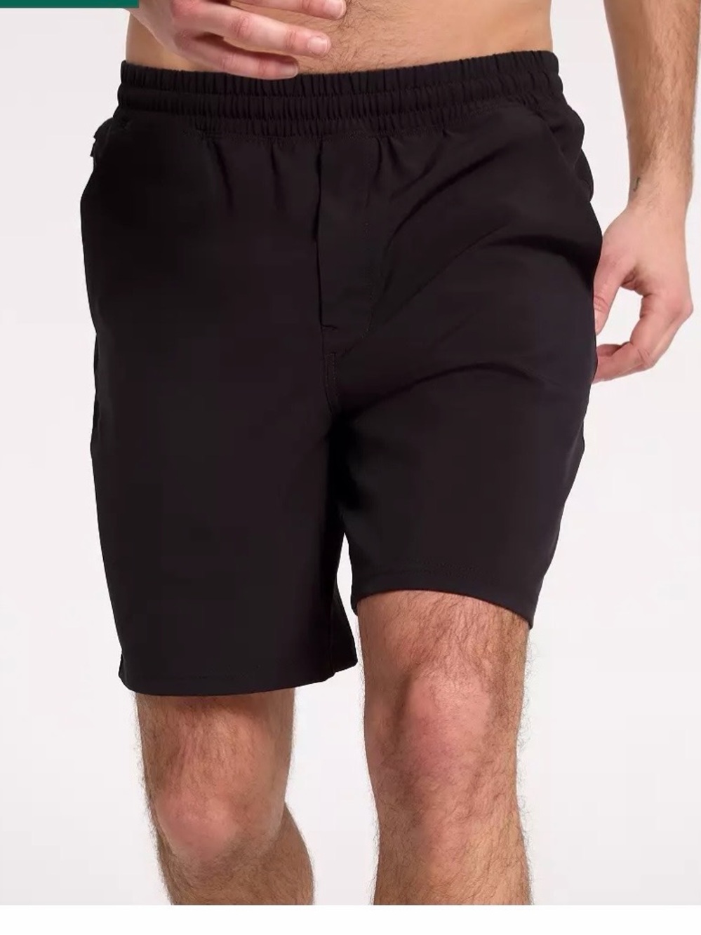 VRST NWT - Small 7” Men's Black Elastic-Waist Performance Shorts